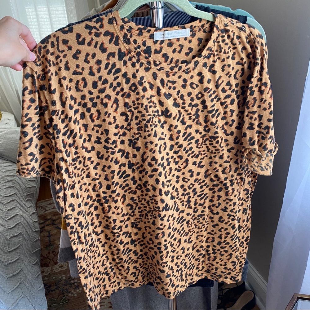 Free People leopard top